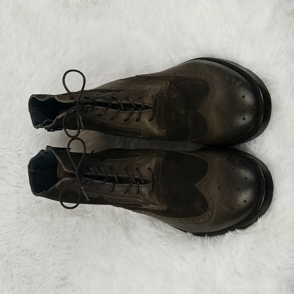 Rogue Brown Suede & Leather Wingtip Boot